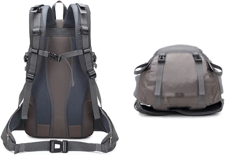 40L Mountaineering Backpack Multi Pocket Outdoor Camping Bag Travel Mountaineering Bag(E)