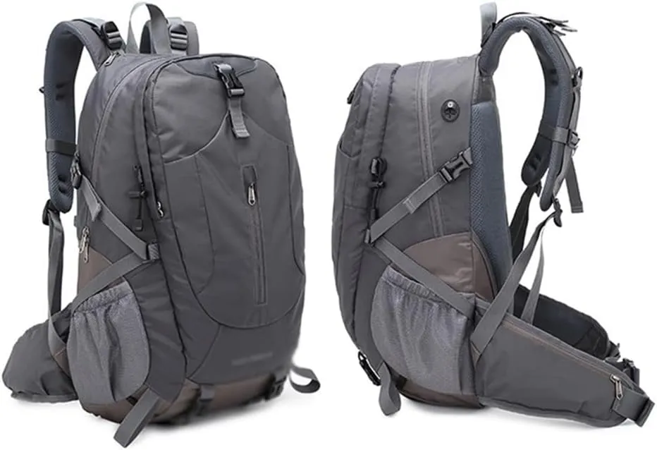 40L Mountaineering Backpack Multi Pocket Outdoor Camping Bag Travel Mountaineering Bag(E)