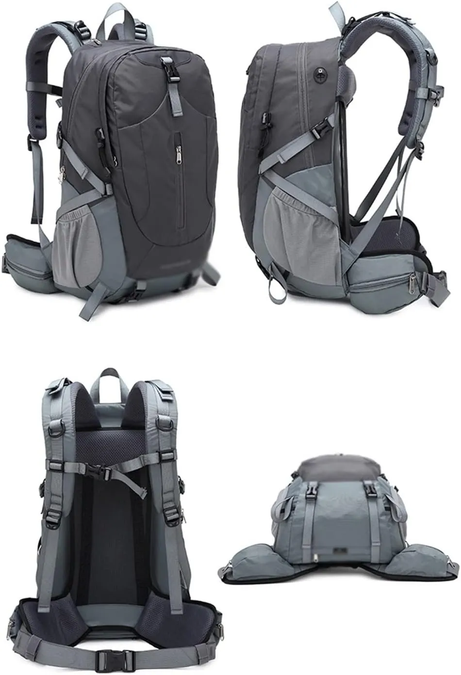 40L Mountaineering Backpack Multi Pocket Outdoor Camping Bag Travel Mountaineering Bag(E)