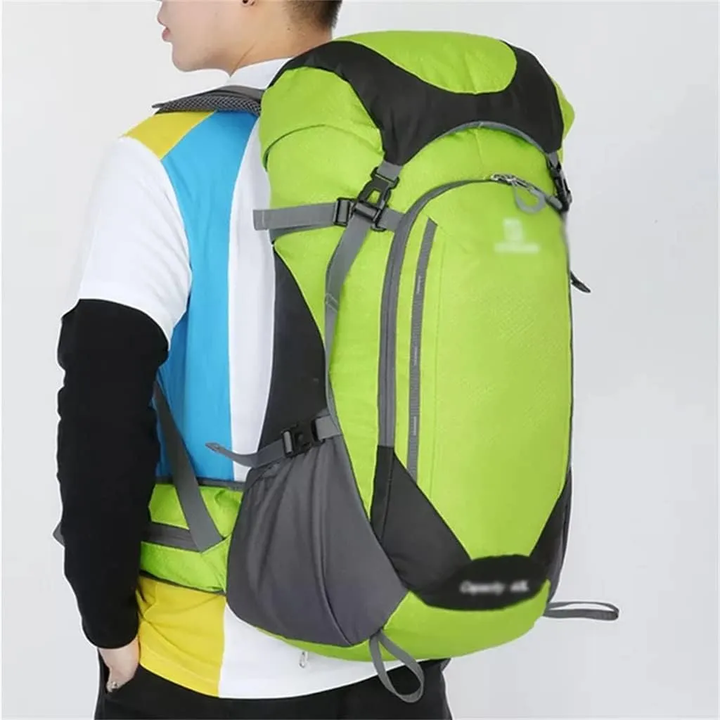 40L Mountaineering Backpack Outdoor Multi Pocket Bag Travel Camping Mountaineering Bag(Black)