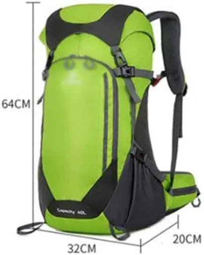 40L Mountaineering Backpack Outdoor Multi Pocket Bag Travel Camping Mountaineering Bag(Black)