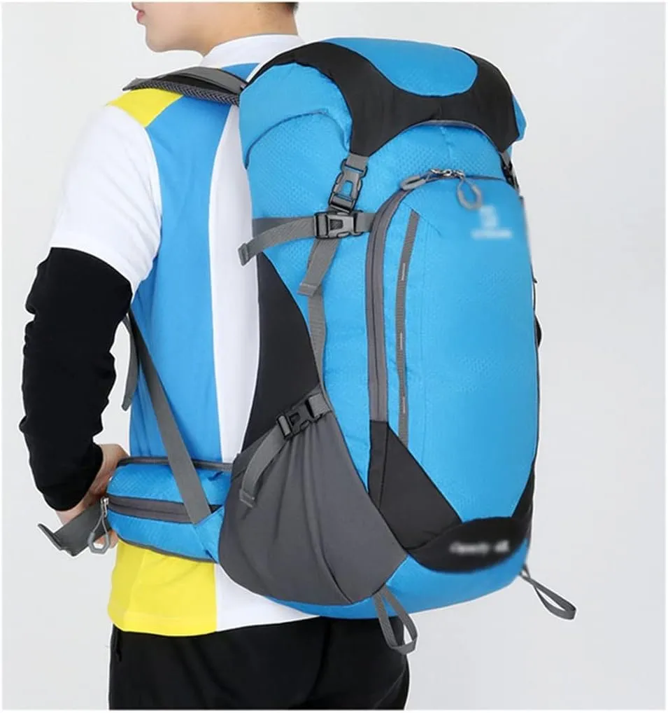 40L Mountaineering Backpack Outdoor Multi Pocket Bag Travel Camping Mountaineering Bag(Black)