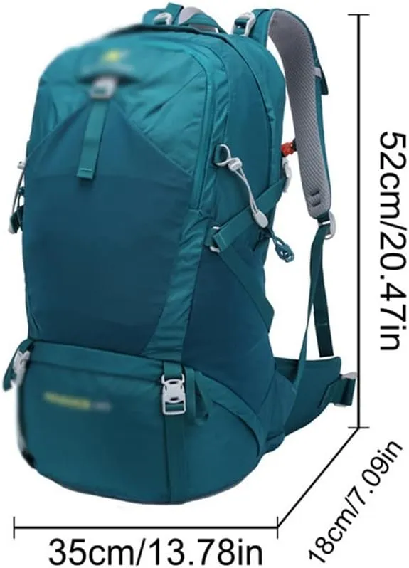 40L Outdoor Backpack Mountaineering Hiking Backpack Mountaineering Hiking Bag Sports Backpack(Argento)