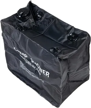 40L Outdoor Shower Bag, Solar Camping Shower Bag, No-Leak Large Capacity Portable Reusable Environmentallies Friendly Solar Energy Heated Camp PVC Water Bag for Camping Outdoor Climbing Summer Shower
