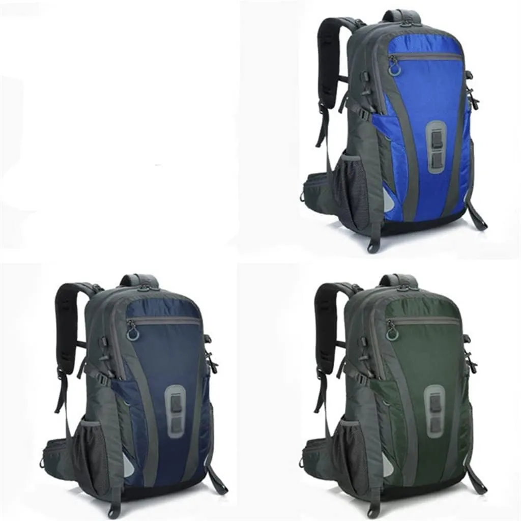 40L Outdoor Travel Bag Travel Backpack Large Capacity Sports Men's Backpack Hiking Camping Bag(D)