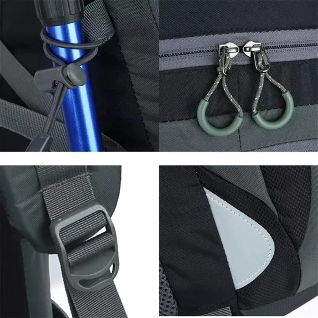 40L Outdoor Travel Bag Travel Backpack Large Capacity Sports Men's Backpack Hiking Camping Bag(D)