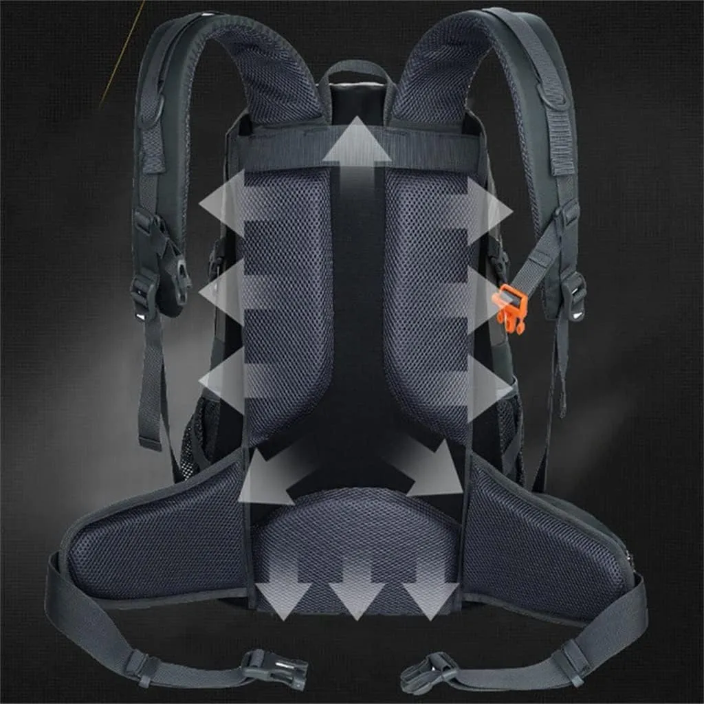 40L Outdoor Travel Bag Travel Backpack Large Capacity Sports Men's Backpack Hiking Camping Bag(D)