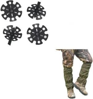 4pcs Trekking Pole Tips Ski Pole Baskets Walking Stick Tips   Waterproof Gaiters for Hiking Boots Adjustable Leg Gaiters Men Women