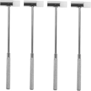 4pcs Watch Repair Tools Set Jewelry Mallet Tuning Hammer Mini Hammer for Women Watch Mallet Portable Hand Tools