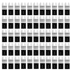 50PCS Bi-Metal Oscillating Multitool Quick Release Oscillating Saw Blades Fits Fein Multimaster, Porter Cable, Black&Decker, Bosch Craftsman, Ridgid, Makita, Milwaukee, Dewalt etc