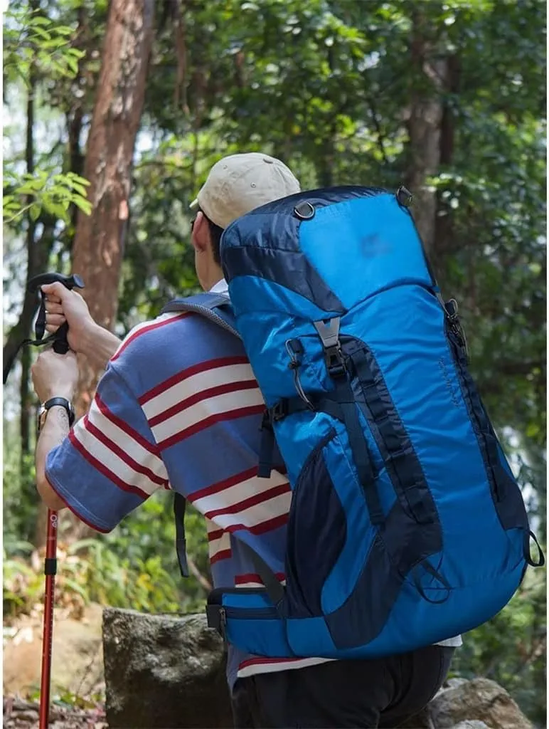 52L Outdoor Mountaineering Bag Mountaineering Backpack Mountaineering Sports Bag with Rain Cover