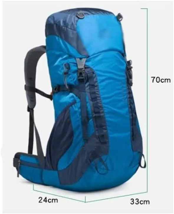 52L Outdoor Mountaineering Bag Mountaineering Backpack Mountaineering Sports Bag with Rain Cover