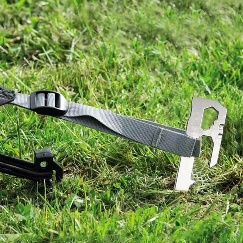 6 Pcs Stainless Steel Canopy Tent Pegs Set