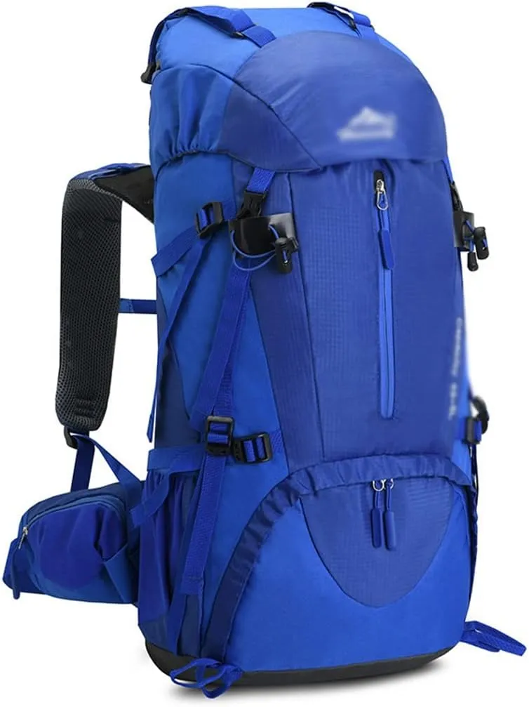 60L Mountaineering Bag Travel Backpack Outdoor Camping Rucksack Men's Backpack (A,As the picture shows)