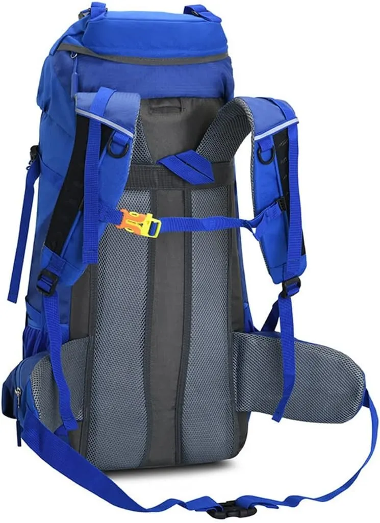 60L Mountaineering Bag Travel Backpack Outdoor Camping Rucksack Men's Backpack (A,As the picture shows)