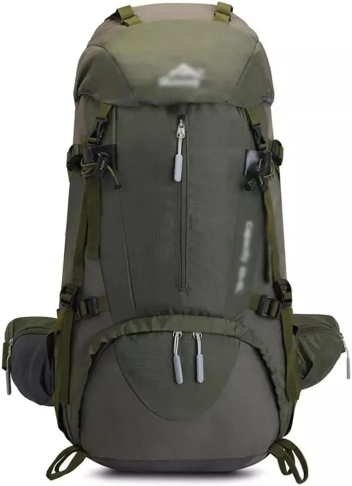 60L Mountaineering Bag Travel Backpack Outdoor Camping Rucksack Men's Backpack (A,As the picture shows)