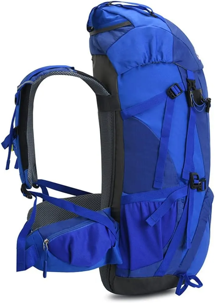 60L Mountaineering Bag Travel Backpack Outdoor Camping Rucksack Men's Backpack (A,As the picture shows)