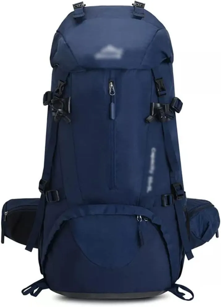 60L Mountaineering Bag Travel Backpack Outdoor Camping Rucksack Men's Backpack (Black,As the picture shows)