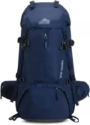 60L Mountaineering Bag Travel Backpack Outdoor Camping Rucksack Men's Backpack (Black,As the picture shows)