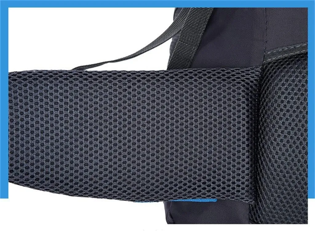 60L Outdoor Backpack Multi Pocket Camping Bag Hiking Backpack Large Capacity(Black)
