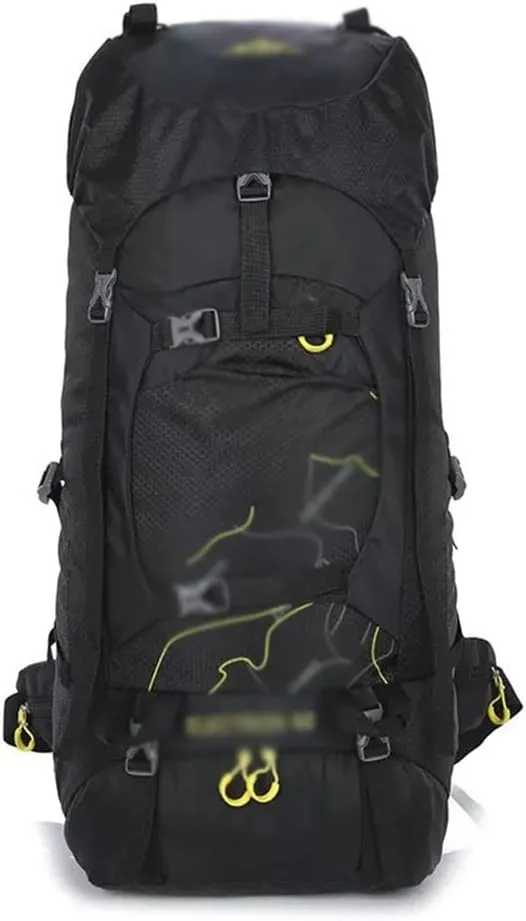 60L Outdoor Backpack Multi Pocket Camping Bag Hiking Backpack Large Capacity(Black)