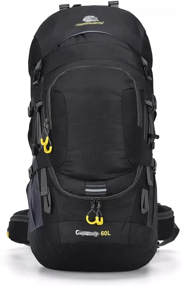 60L Outdoor Hiking Backpack Rucksack Travel Mountaineering Bag Hiking Camping Backpack(E)