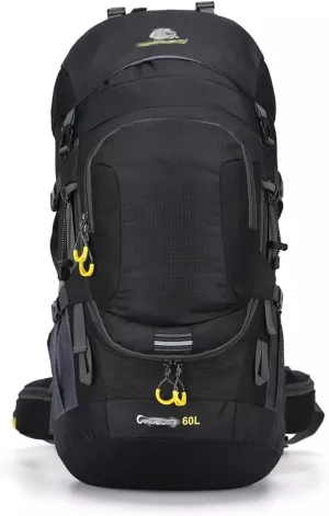 60L Outdoor Hiking Backpack Rucksack Travel Mountaineering Bag Hiking Camping Backpack(E)