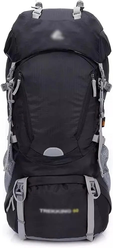 60L Outdoor Hiking Backpack Sports Rucksack Travel Mountaineering Backpack(E)