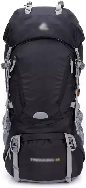 60L Outdoor Hiking Backpack Sports Rucksack Travel Mountaineering Backpack(E)