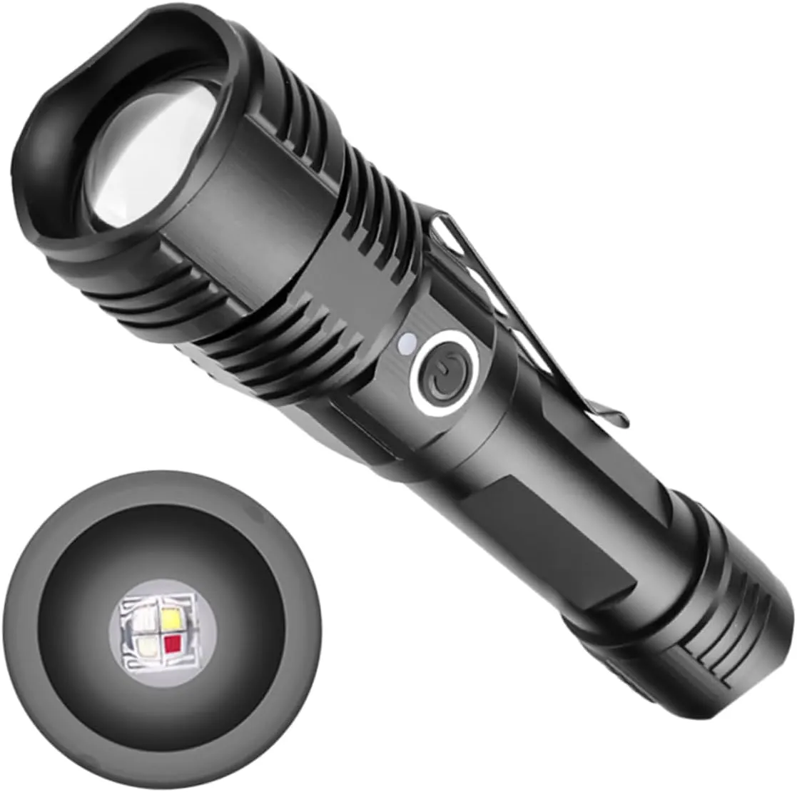 Adjustable 5 Modes Flashlight Rechargeable Camping Lantern for Outdoor Use
