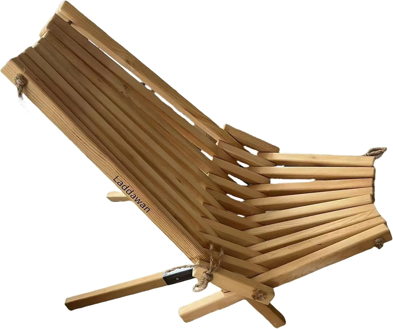 Adjustable Folding Wooden Outdoor Chair -Stylish Low Profile Pine Wood Lounge Chair for The Patio, Porch, Lawn, Garden,Beach or Home Furniture (1, Wooden Foldable)