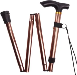 Adjustable Telescopic Walking Stick Baton Hiking Trekking Poles Aluminum Alloy Folding Cane Crutches Pole Elderly People