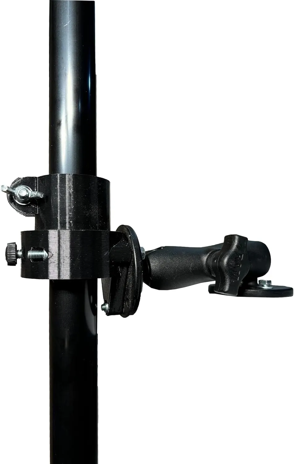Adjustable Transducer Pole for Garmin Livescope LVS34 or LVS62, 30"-60" Telescoping, Durable RAM Boat Mount Adapter (RAM Mount, LVS34 / LVS62)