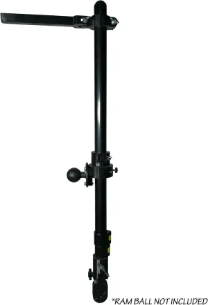 Adjustable Transducer Pole for Garmin Livescope LVS34 or LVS62, 30"-60" Telescoping, Durable RAM Boat Mount Adapter (RAM Mount, LVS34 / LVS62)