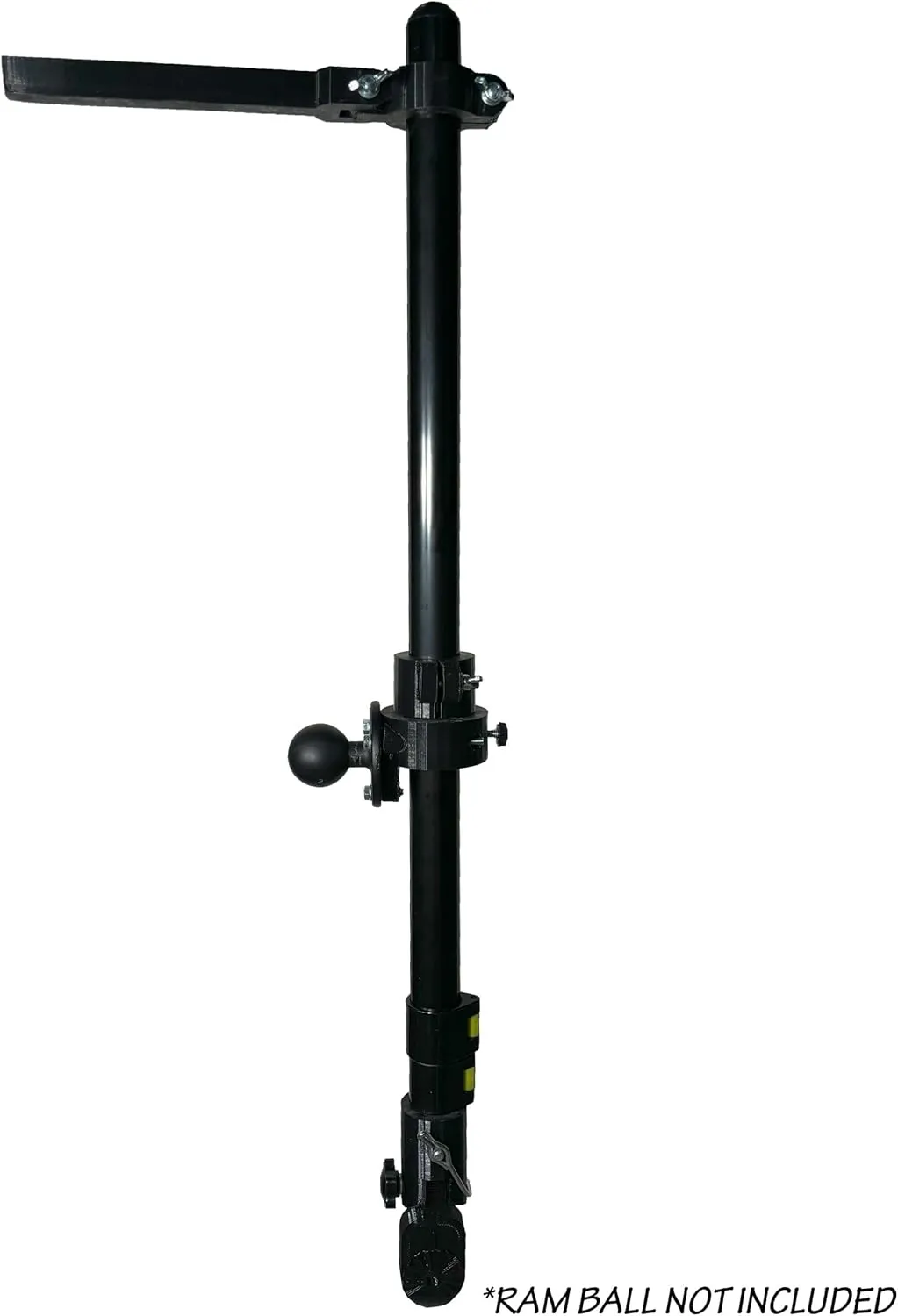 Adjustable Transducer Pole for Garmin Livescope LVS34 or LVS62, 30"-60" Telescoping, Durable RAM Boat Mount Adapter (RAM Mount, LVS34 / LVS62)