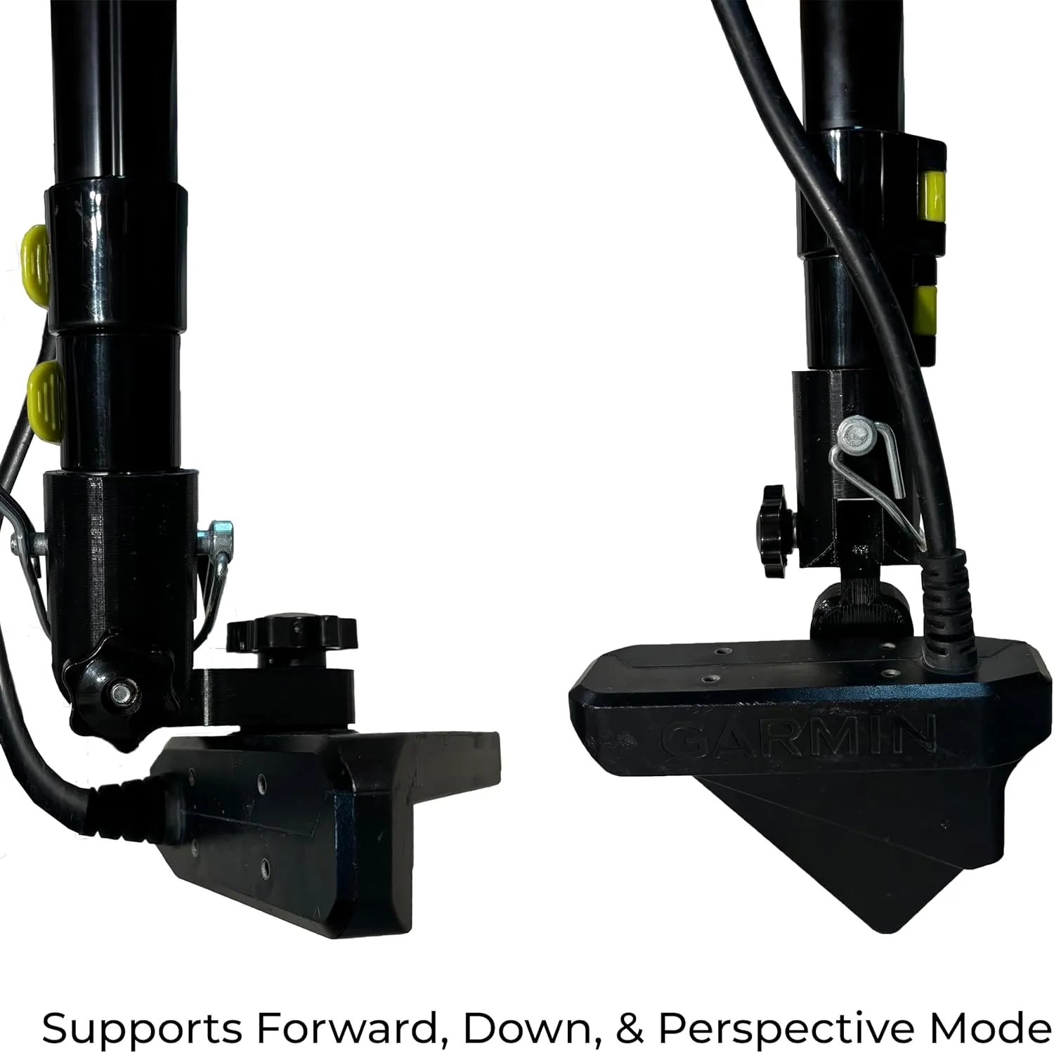 Adjustable Transducer Pole for Garmin Livescope LVS34 or LVS62, 30"-60" Telescoping, Durable RAM Boat Mount Adapter (RAM Mount, LVS34 / LVS62)