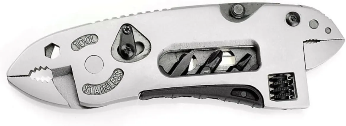 Adjustable Wrench Multi-function Pliers Stainless Steel Tool Set Survival Gear Kit for