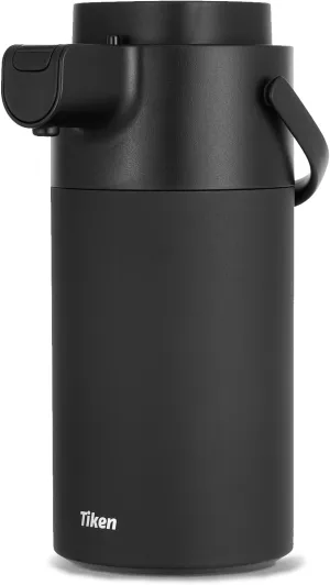 Airpot Coffee Dispenser with Pump - Coffee Carafes for Keeping Hot - Beverage Dispenser - 135oz/4L Thermal Coffee Carafe for Hot Liquids - Stainless Steel Insulated Coffee Thermos Carafe