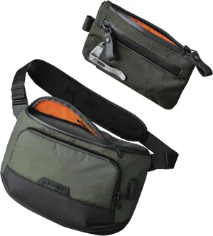 ALPAKA Bravo Sling Max and Zip Pouch Pro,10L RFID-Blocking Sling Laptop Bag for Men with Maglockz Buckle,Slim Zipper Wallet with RFID Blocking, ID Card Holder, YKK Zippers Multi-tool Slot
