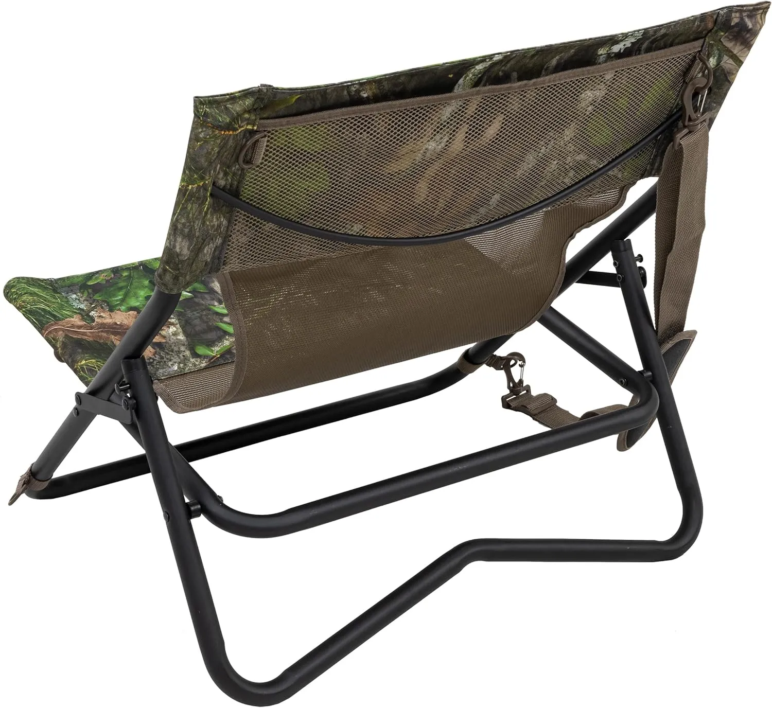 ALPS OutdoorZ Turkey Hunting Chair with Foldable Low Profile Design, Mossy Oak Obsession Camo, Durable Steel Frame, and Padded Shoulder Carry Strap