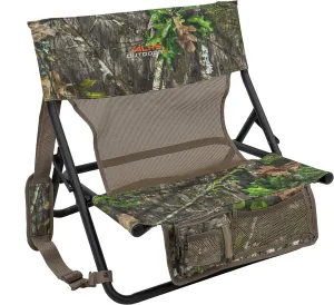 ALPS OutdoorZ Turkey Hunting Chair with Foldable Low Profile Design, Mossy Oak Obsession Camo, Durable Steel Frame, and Padded Shoulder Carry Strap