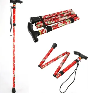 Aluminium Trekking Poles Folding, Telescopic, Light-Weight, Off-Road Walking Poles, Portable Walking Sticks for The