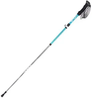 Aluminum Alloy 5-Section Folding Trekking Pole Outer Lock Ultra-Short Light Telescopic Walking Stick,for Hiking Mountaining Camping