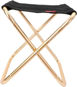 Aluminum Alloy Folding Chair Camping Lounger Outdoor Stool Portable Folding for Fishing BBQ Picnic (XL)