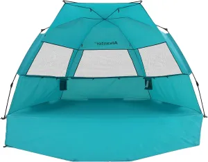 Alvantor Beach Tent Beach Umbrella Outdoor Sun Shelter Cabana Automatic Pop Up UPF 50  Sun Shade Portable Camping Hiking Canopy Easy Setup Windproof Randomly Send Old or New Model