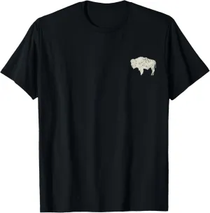 American Vintage Buffalo Men Women Silhouette Love Bison T-Shirt