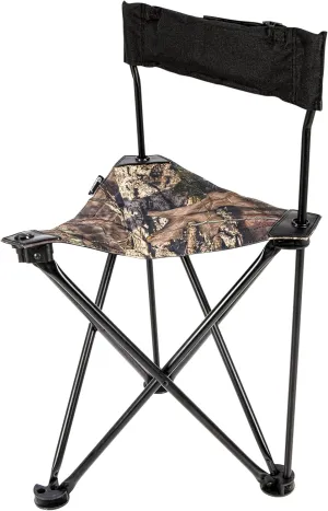 Ameristep Portable Folding Design Hunting Lightweight Tripod Blind Chair with Backrest, Mossy Oak Break-Up Country