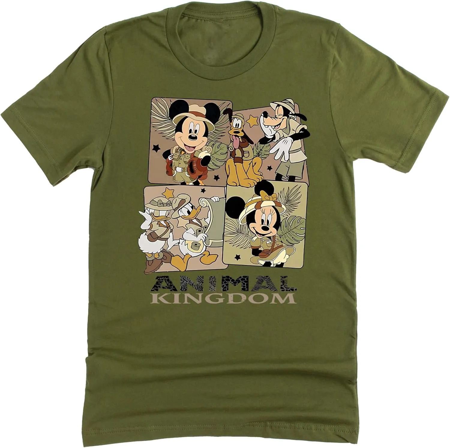 Animal Kingdom Safari Mickey and Friends Vacation Shirt Casual Unisex Short Sleeve