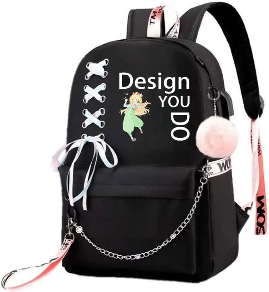 Anime Watashi ni Tenshi ga Maiorita! Backpack Cosplay Mochila Rucksack Ribbon Backpack (4)