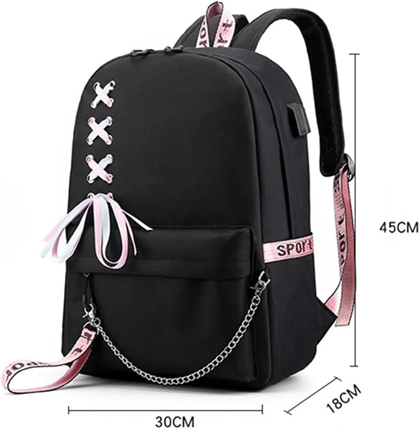 Anime Watashi ni Tenshi ga Maiorita! Backpack Cosplay Mochila Rucksack Ribbon Backpack (4)